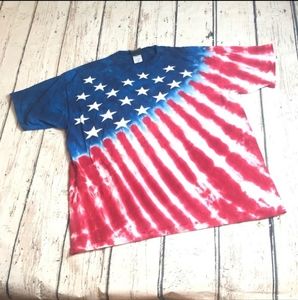 Liquid Blue t-shirt, red,white,blue.